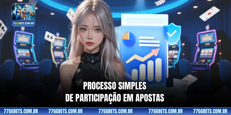 Processo simples de participação em apostas